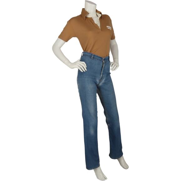 Retro Camel Polo w/ Artistic Pocket & Soft Collar - Picture 5 of 12